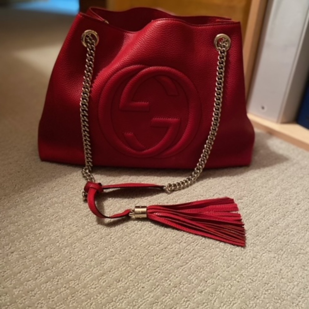 Authentic Gucci Soho Medium Chain Soho Bag EXCELLENT Condition